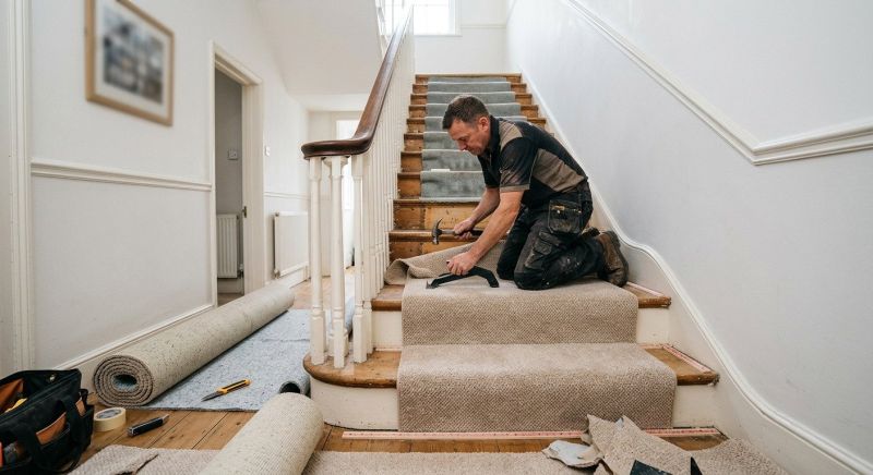 Stair Carpet Replacement in Freehold, NJ