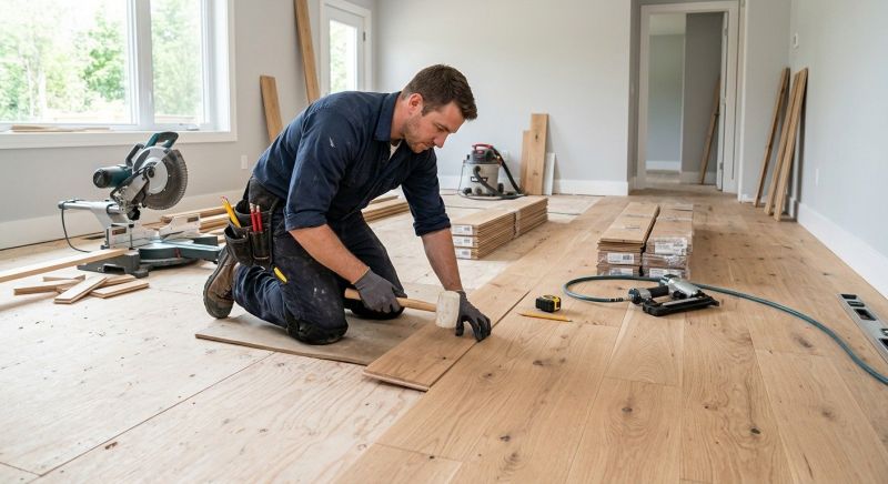 Hickory Floor Installation in Austin, TX